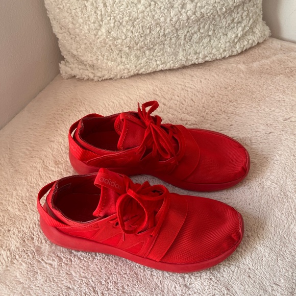 Adidas Tubular Viral Red Running Shoes / Tennis Shoes / Sneakers - Picture 4 of 10
